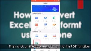 How to convert excel to pdf formt using iPhone？