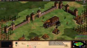 Aoe2 HD: 4v4 Arena (Slavs, Mass Scorpions)