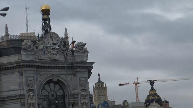 Madrid. Plaza Sibeles. Atocha.Январь в Мадриде. смотреть онлайн