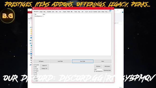 DBD HACK| SCYLLA MULTITOOL| ALL PERKS,PRESTIGE 3,SHARDS, LEGACY, BLOODPOINTS, ITEMS, RANK ...|ENG| смотреть онлайн