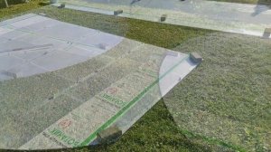 Площадка и павильон под каркасный бассейн.