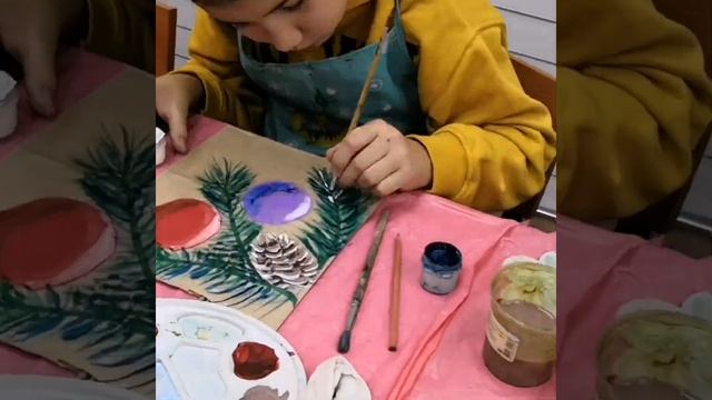 Рисуем ёлочные игрушки? Готовим Новогодние пакетики для подароков?? Рисование для детей?️ смотреть онлайн