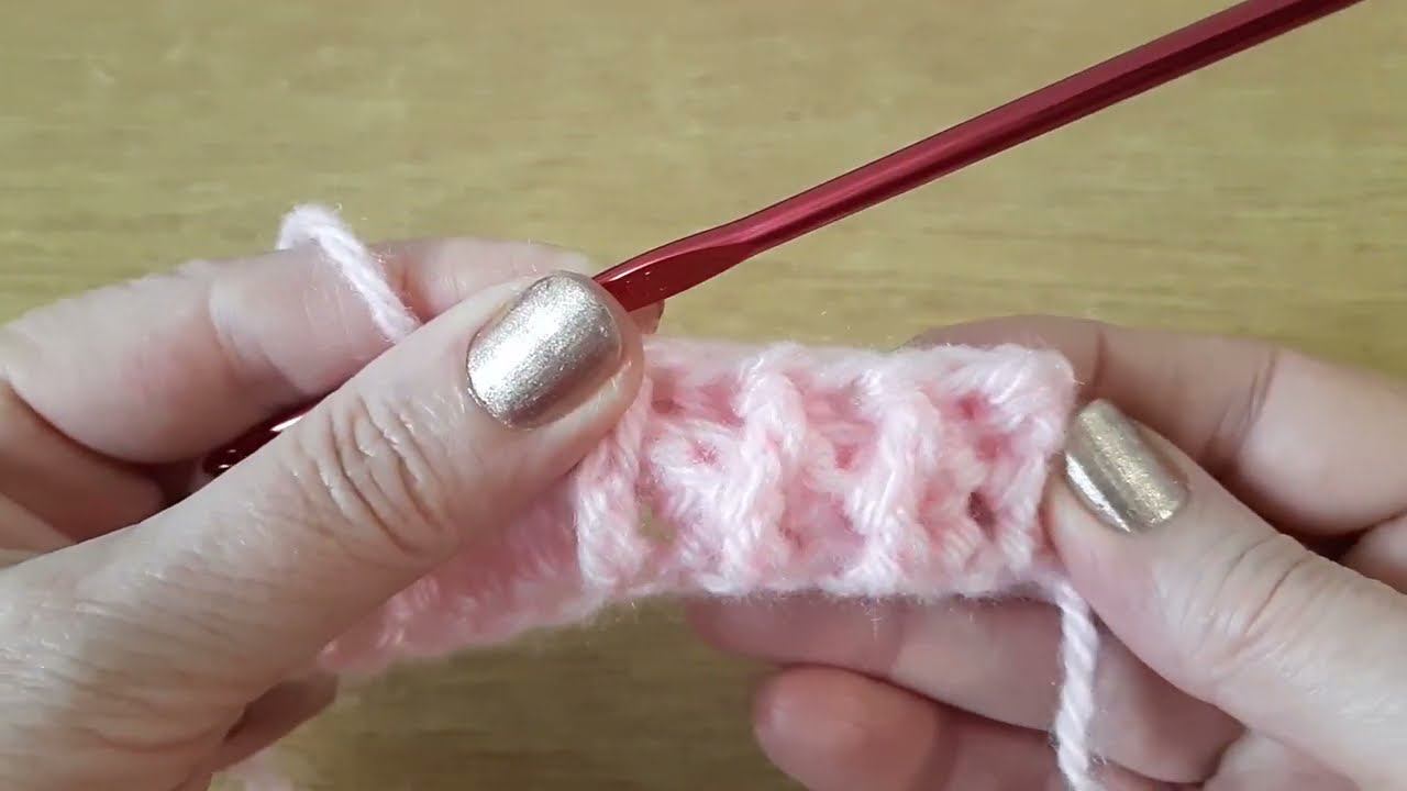 Два узора одним способом. Вяжем крючком. смотреть онлайн