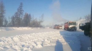 Якутия зимник Сентечан