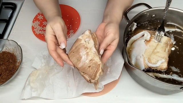 Простота в приготовлении меня подкупила,,,  Грудинка по-московски, первая из закусок на Новый год ?