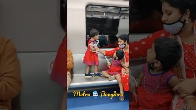 Metro train Banglore #shorts #letsplay #babiessongs #baby