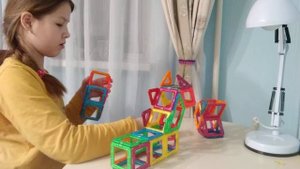 Собираем лошадку и льва Магниформс Magformers Магнитный конструктор