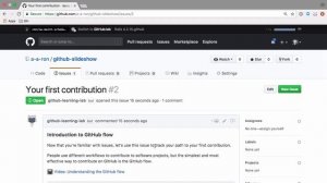 GitHub Learning Lab  Introduction to GitHub Walkthrough