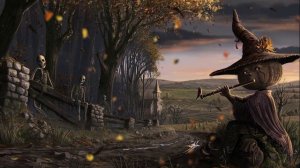 Haunted Village Halloween Ambience ? 3 Hours of Relaxing Spooky and Fall Nature Sounds, White Noise