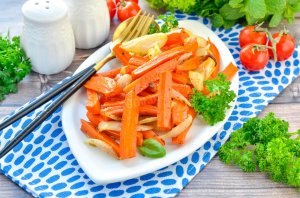 КАК ПРИГОТОВИТЬ ЛУК И МОРКОВЬ, ЗАПЕЧЕННЫЕ В ДУХОВКЕ