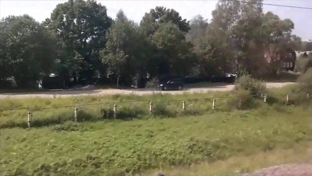 Вид из окна поезда из Бологое в Санкт-Петербург