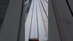 Потолок из вагонки белым цветом