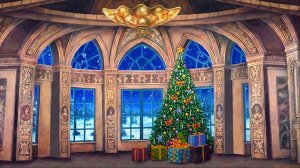 Футаж Щелкунчик зал с ёлкой днём | часть 1