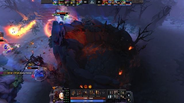 Sniper Aimed By Enemy Team Lead to Rampage @dota2 смотреть онлайн