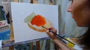 как написать бутерброд с красной икрой маслом