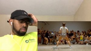 OMG WHO IS SHE??? Chris brown - "Wobble Up" Nastya Nass (Twerk Video) | REACTION