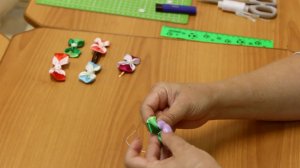 Заколка в технике "Канзаши"