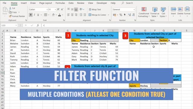 Ultimate guide to learn Excel FILTER function (Office 365) | How to FILTER in Excel  Part 1