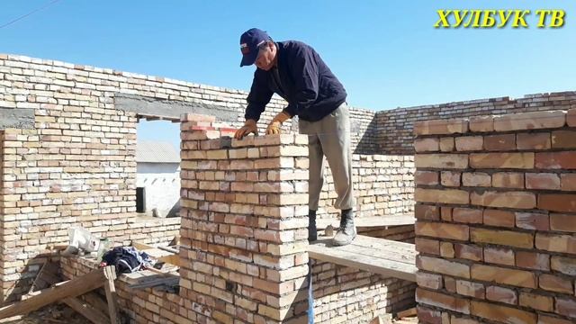 строительство стен  кирпичный домов