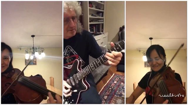 Jam with Brian May QUEEN “Hammer to Fall” Acoustic CHALLENGE #VIOLA #JamWithBri #DontStopUsNow смотреть онлайн