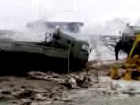 Экстрим вождение в условиях сурового севера. .Зимник