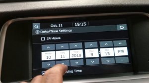 2016, 2017, 2018, 2019 & 2020 Kia Optima - How To Adjust Clock - Change Hours & Minutes