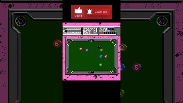 Lunar Pool 1985 NES Game#shorts