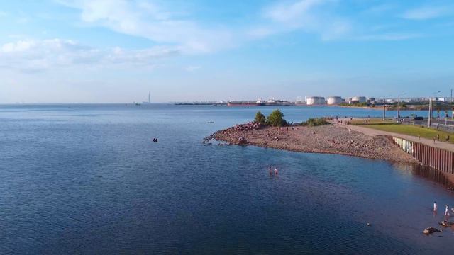 Пляж на Балтийском бульваре, СПб