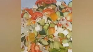 КАК ГОТОВИТЬ #ГРЕЧЕСКИЙ #САЛАТ С БРЫНЗОЙ....