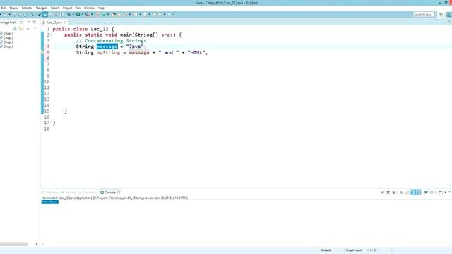 String Types in Java смотреть онлайн