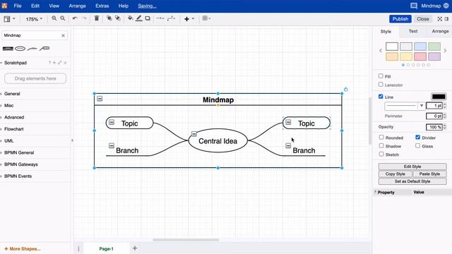Create a mind map in draw.io for Atlassian Confluence & Jira