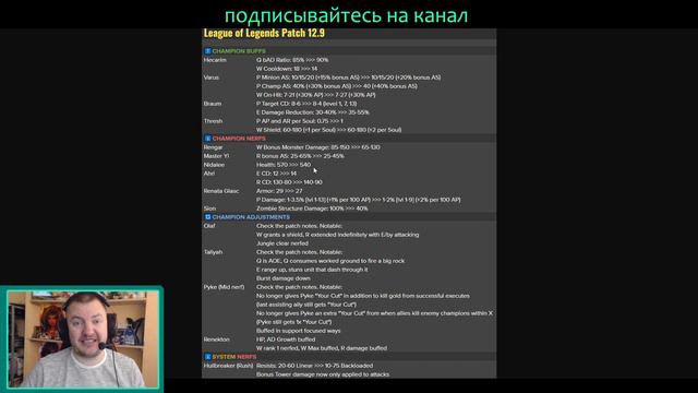 ЧТО БУДЕТ ЧЕРЕЗ НЕДЕЛЮ | ПРЕДВАРИТЕЛЬНЫЙ ОБЗОР 12.9 ПАТЧА | League of Legends Patch Review смотреть онлайн