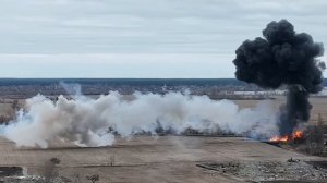 Сбит российский вертолет возле Киева 1080p (обработано нейросетью)