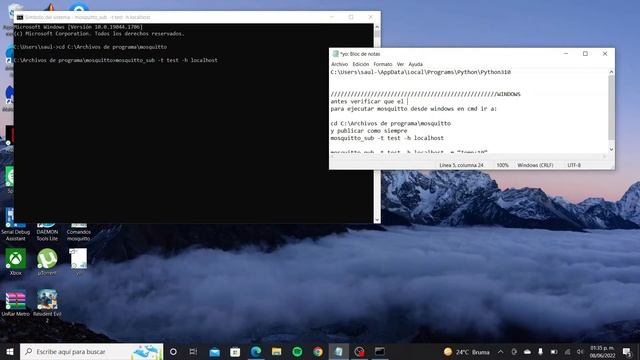 Configuración de MQTT en Windows 10 смотреть онлайн