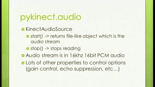 Building a Kinect game with Python смотреть онлайн