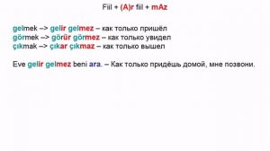 Учу турецкий  Конструкции  Как только