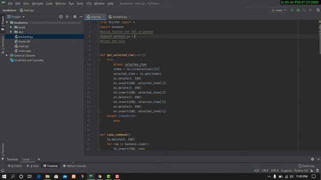 how to make mini project in python(book keeping)