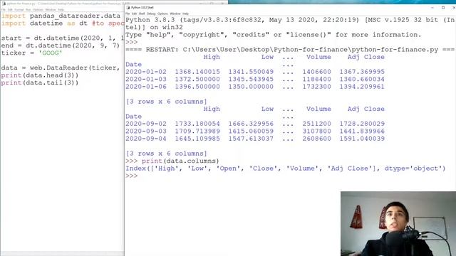 Get stock and cryptocurrency data - Python for Finance - part 1 смотреть онлайн