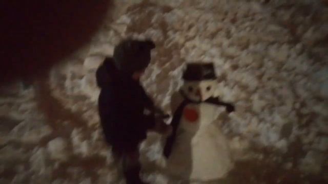 Снеговик 28.11.18 Со старшим сыном лепим снеговика!! смотреть онлайн
