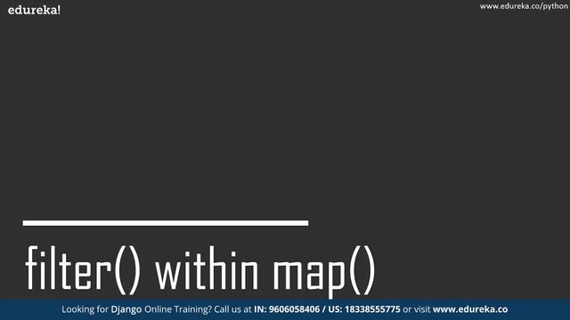 Python Django Built-in Functions | Map, Filter, Reduce in Python | Edureka | Django Rewind - 3