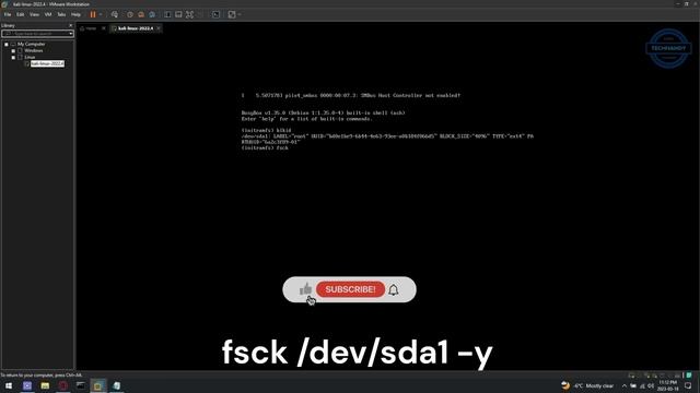 Fix Initramfs Problem | Kali Linux