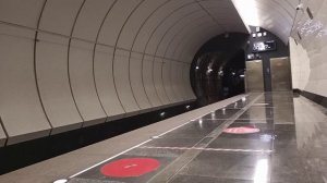 Метро Москвы|Станция Верхние Лихоборы прибывает поезд 81-717 "Номерной"|Транспорт Москвы