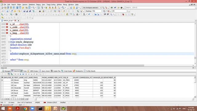HOW TO USE EXTERNAL TABLE IN ORACLE-PART2? | ORACLE-EXTERNAL TABLE IN TAMIL FOR BEGINNERS смотреть онлайн