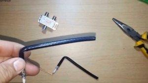 Как сделать простую антенну для цифрового ТВ из кабеля и разветвителя своими руками