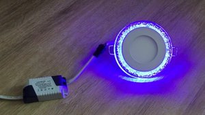 Светильник потолочный со светодиодной подсветкой 5W (3W + 2W)