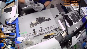 MacBook pro 13" a1708 thermalpaste replace, замена термопасты, чистка от пыли и замена акб