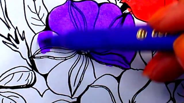 how to draw flowers  petunia смотреть онлайн