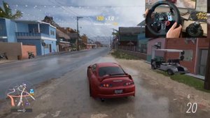 Самая быстрая SUPRA в Forza Horizon 5! Logitech g29!