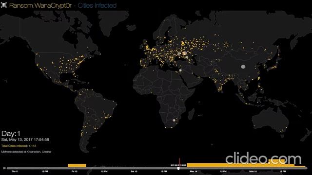 wannacry ransomware infection heat map смотреть онлайн