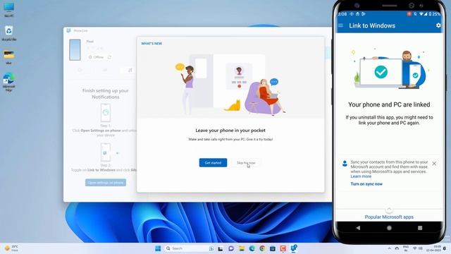 How To Link Android Phone To Windows 11/10 смотреть онлайн